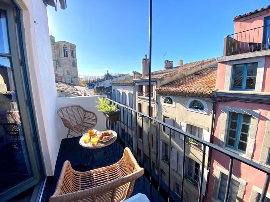 Centr'Halles #3 Terrasse Vue Cathedrale, Clim! Carcassonne Ngoại thất bức ảnh